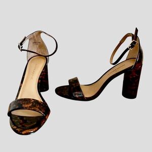 BANANA REPUBLIC Patent Tortoiseshell Sandals - NEW - US 6